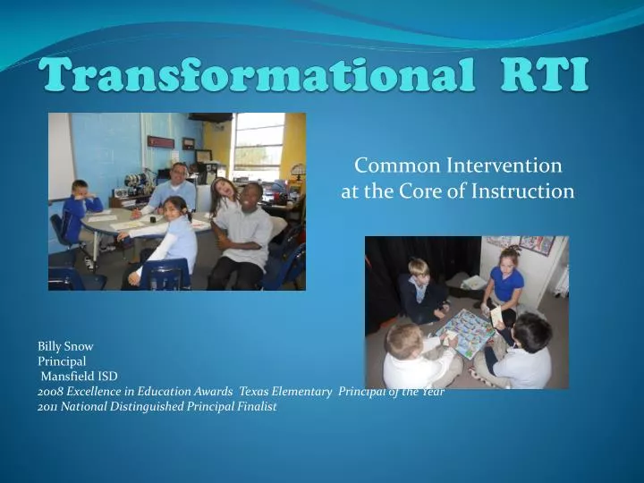 transformational rti