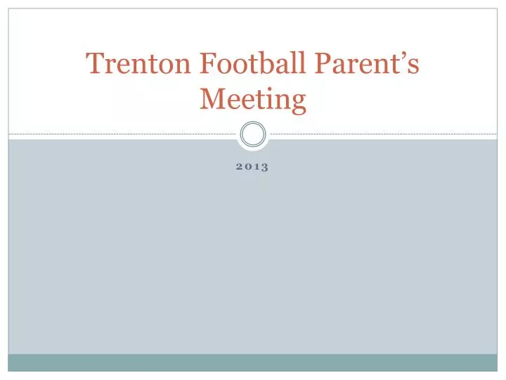 trenton football parent s meeting