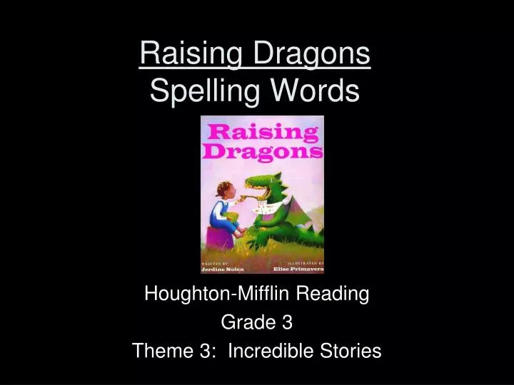 raising dragons spelling words