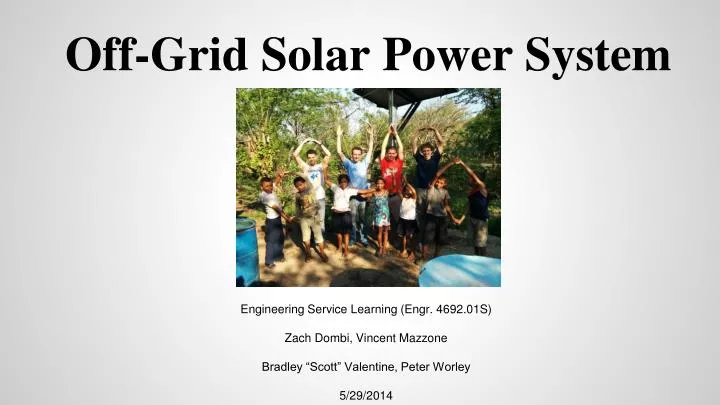 off grid solar power system