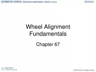 Wheel Alignment Fundamentals