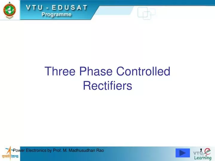 three phase controlled rectifiers
