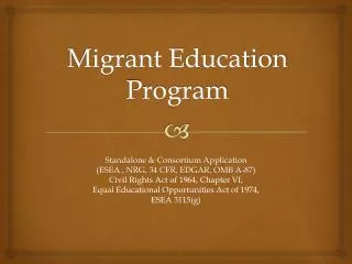 Migrant Education Program