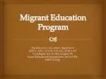 Migrant Education Program - slide 1