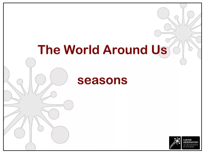 the world around us seasons