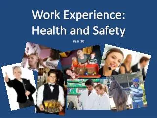 Work Experience: Health and Safety