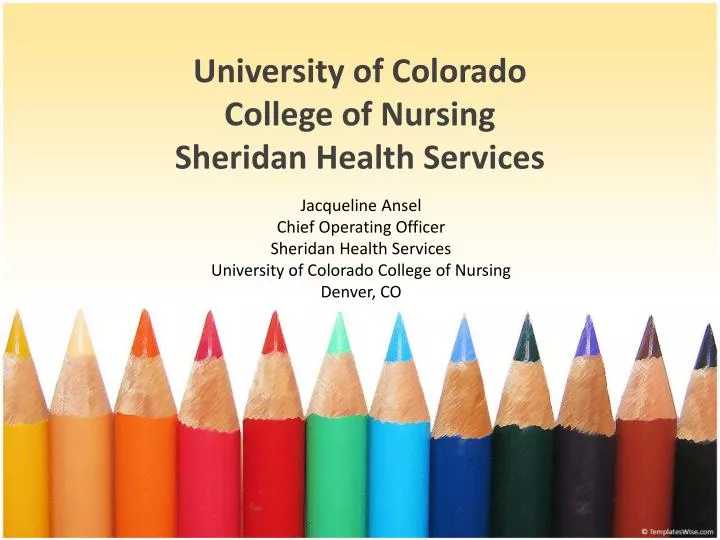 university of colorado college of nursing sheridan health services