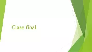 clase final
