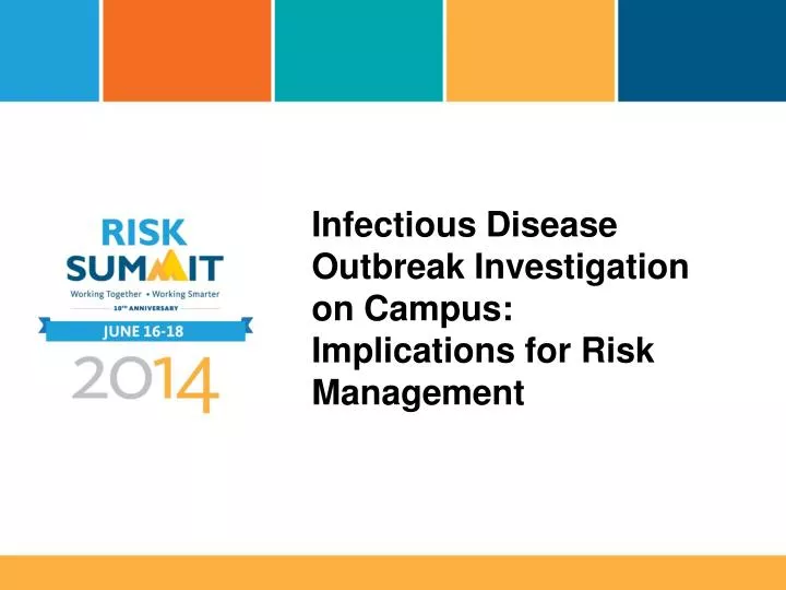 infectious disease outbreak investigation on campus implications for risk management