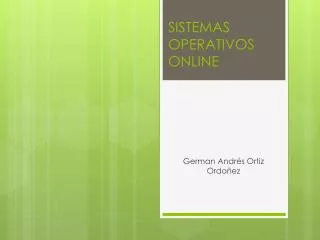 sistemas operativos online