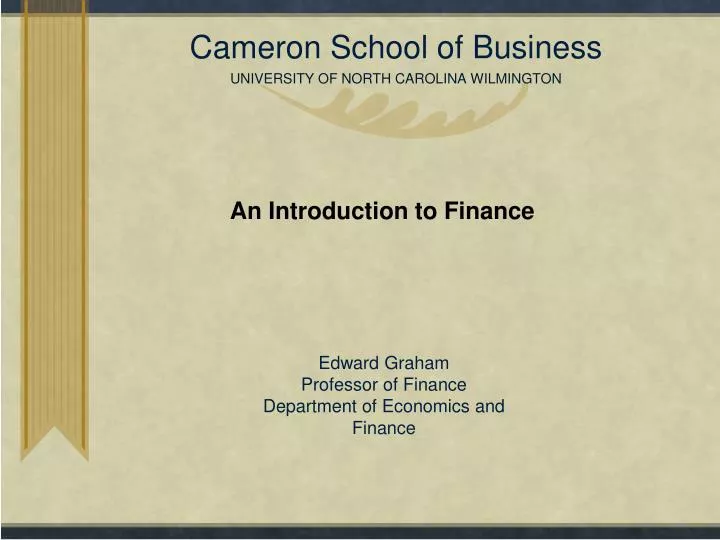 cameron school of business university of north carolina wilmington