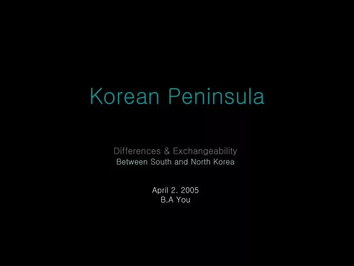 korean peninsula