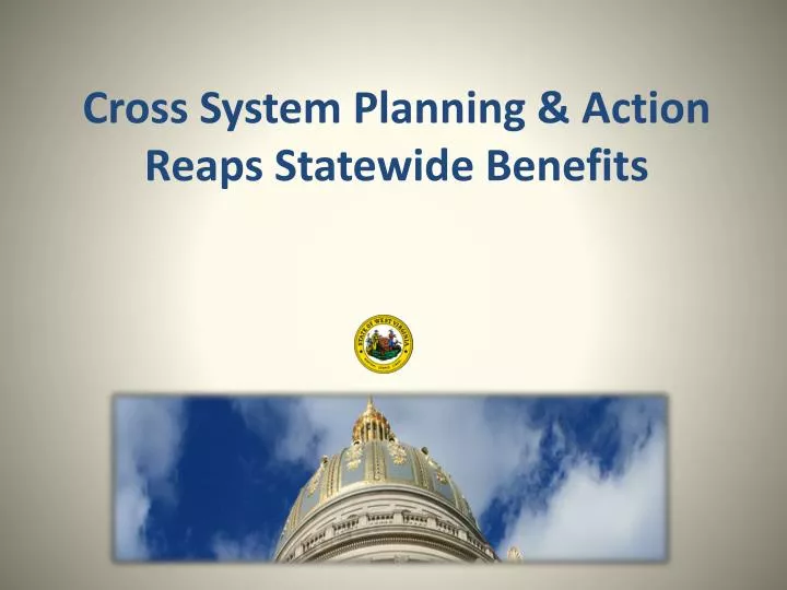 cross system planning action reaps statewide benefits