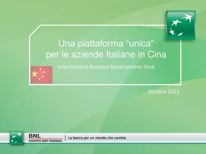 una piattaforma unica per le aziende italiane in cina international business development desk