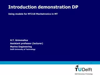 Introduction demonstration DP