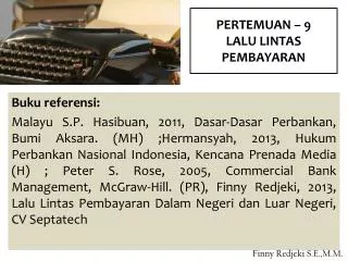 pertemuan 9 lalu lintas pembayaran
