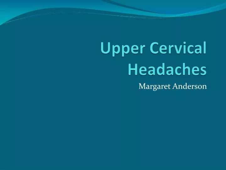 upper cervical headaches
