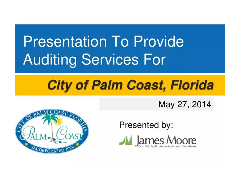 presentation to provide auditing services for