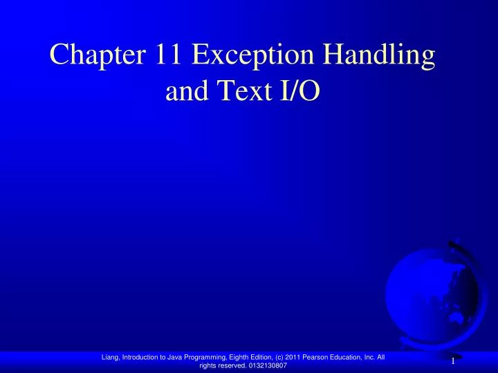 chapter 11 exception handling and text i o