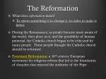 The Reformation - slide 1