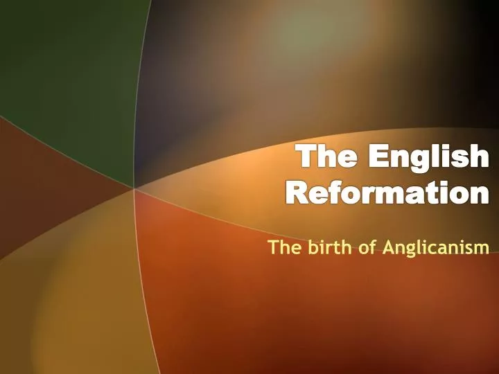 the english reformation