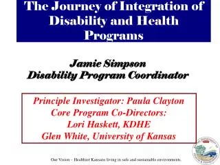Jamie Simpson Disability Program Coordinator