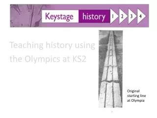 Teaching history using the Olympics at KS2