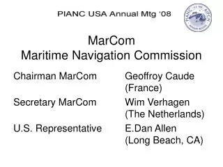 MarCom Maritime Navigation Commission