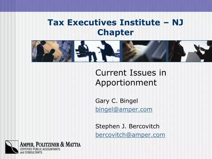tax executives institute nj chapter