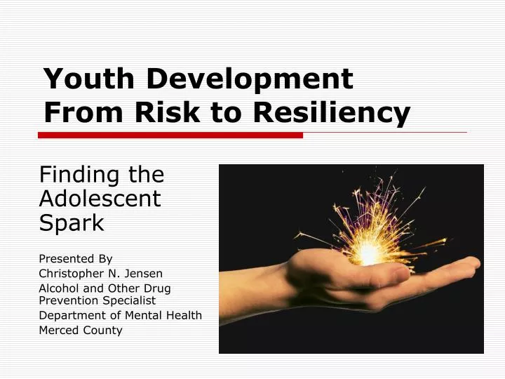 youth development from risk to resiliency
