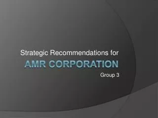 AMR Corporation