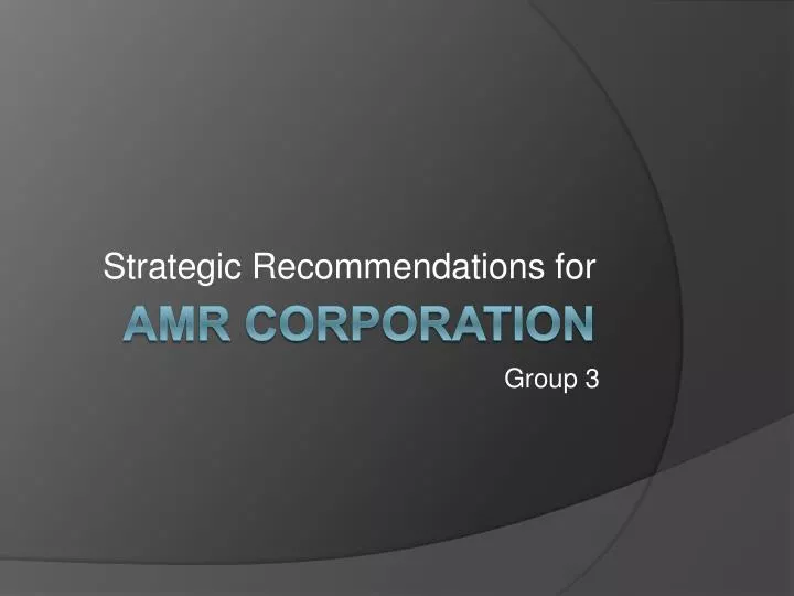 strategic recommendations for