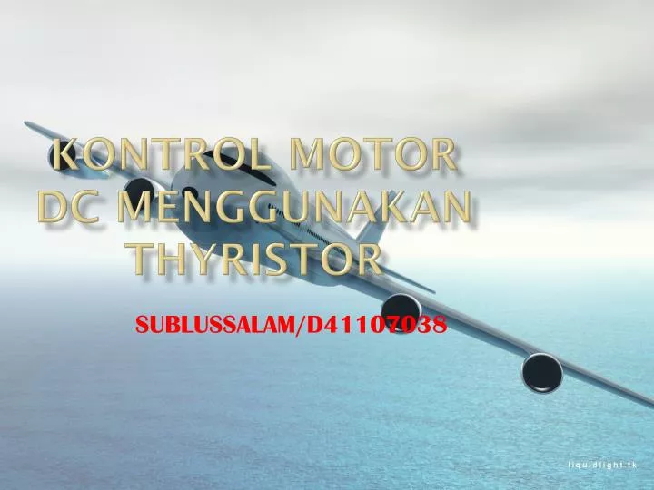 kontrol motor dc menggunakan thyristor