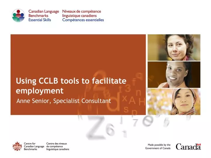 using cclb tools to facilitate employment