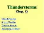 Understanding Severe Weather: Thunderstorms, Tropical Storms, and Their Impact - slide 1