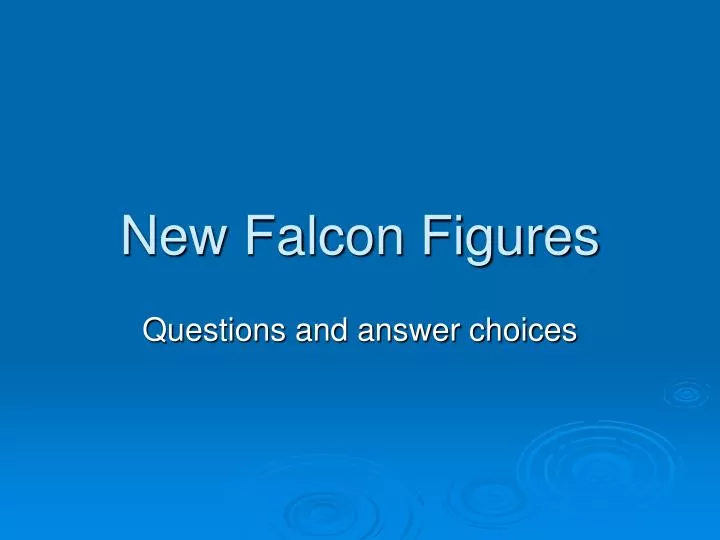 new falcon figures