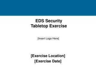 EDS Security Tabletop Exercise