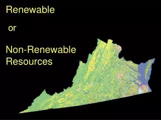 Non-Renewable Resources