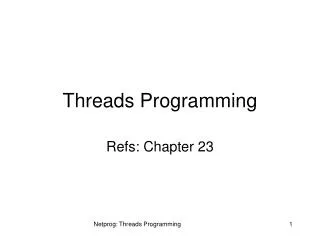 Threads Programming