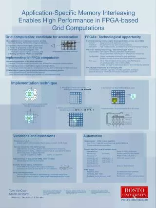 Application-Specific Memory Interleaving Enables High Performance in FPGA-based Grid Computations