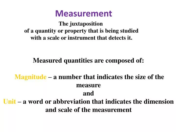 measurement