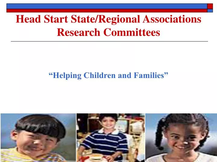 head start state regional associations research committees
