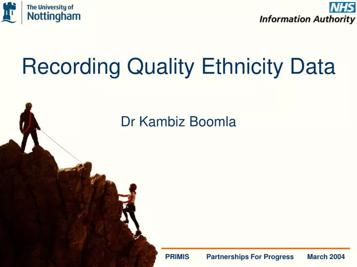 recording quality ethnicity data