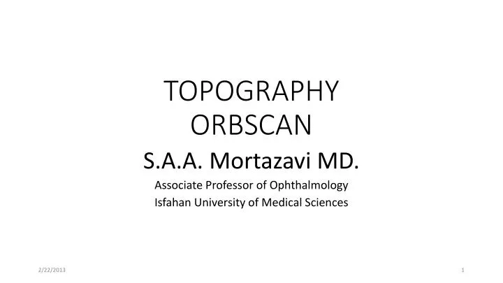 topography orbscan