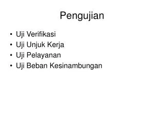 pengujian