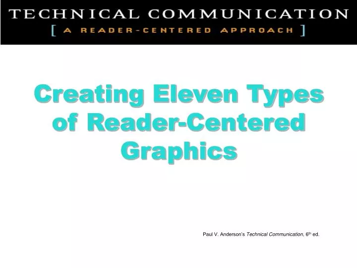 creating eleven types of reader centered graphics