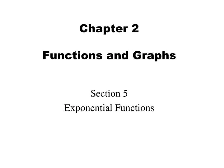 chapter 2 functions and graphs