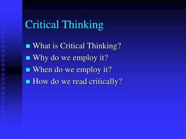 critical thinking