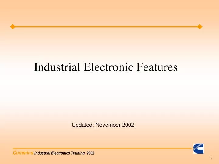 industrial electronic features