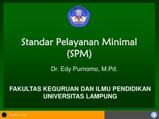 standar pelayanan minimal spm
